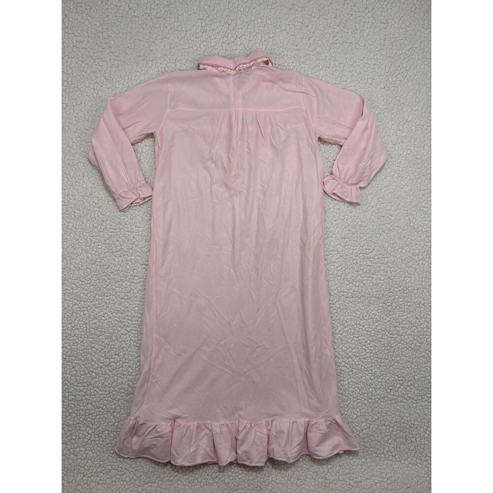 Vintage Tom Girl Eastern Isles‎ Size 8 Pink Nightgown Lace Ruffle Prairie USA - Picture 4 of 7